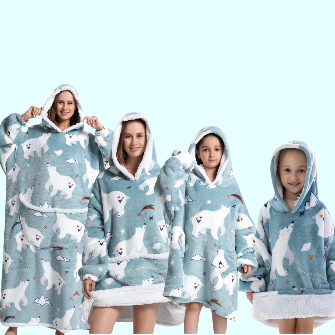 Blanket Hoodie for Kids and Adults